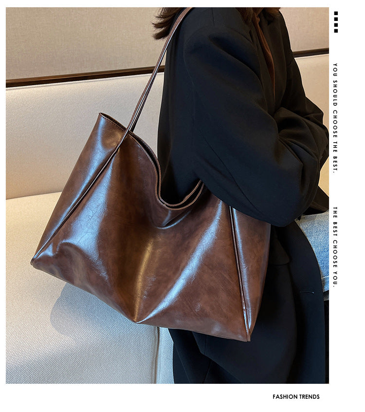 Soft Large Capacity Tote Shoulder Bag