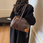 Women's Soft Leather Retro Shoulder Bag