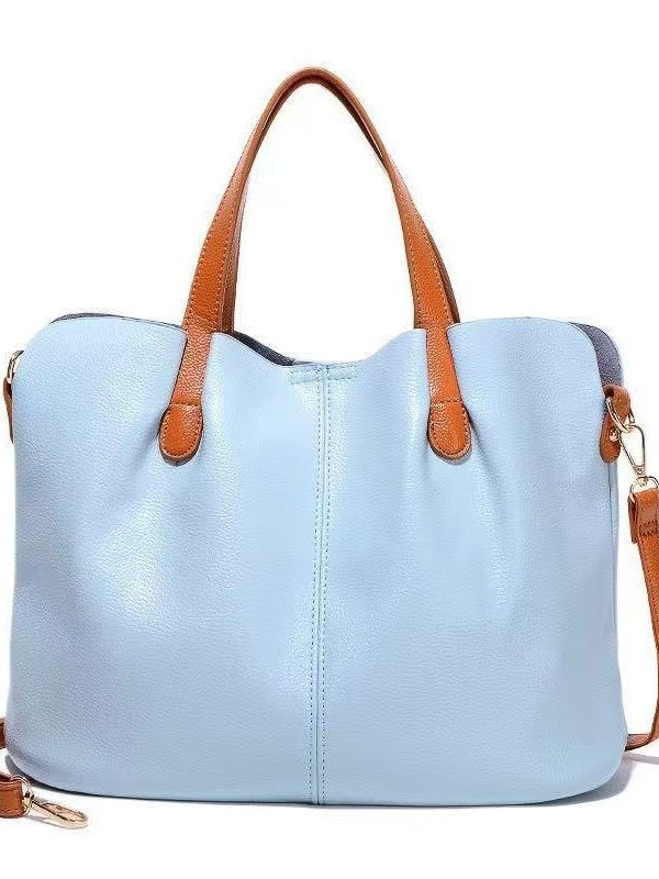 Soft Leather Large Capacity Shoulder Tote Bag
