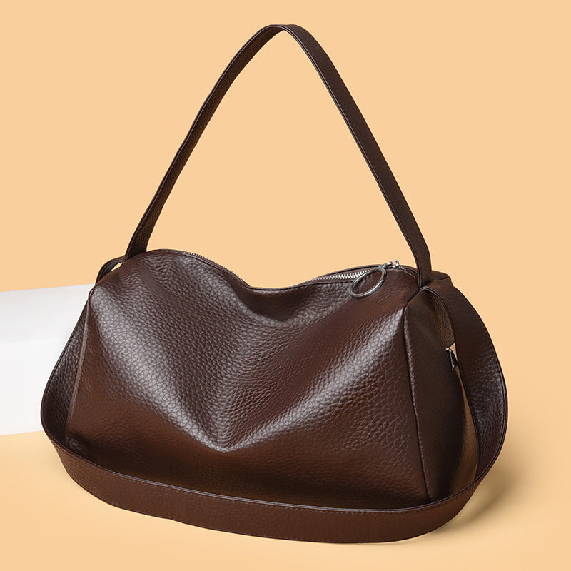 Soft Leather Large Capacity Shoulder Crossbody Bag
