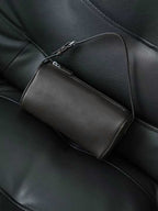 Top Grain Leather Cylindrical Crossbody Shoulder Bag