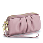Genuine Leather Women's Wristlet Clutch Wallet