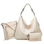 Soft Leather Tote Shoulder Bag Set