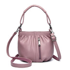 Women's Soft Material Crossbody Bucket Bag