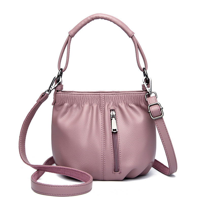Women's Soft Material Crossbody Bucket Bag