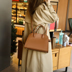 Pebbled Leather Shell Handbag Shoulder Crossbody