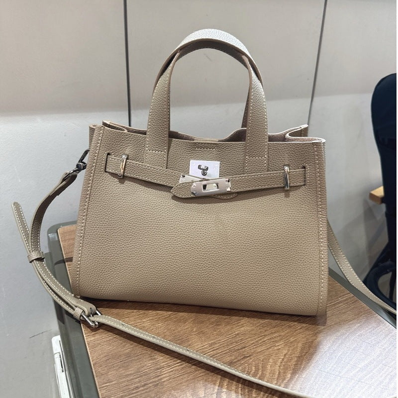 Premium Leather Tote Handbag Shoulder Crossbody