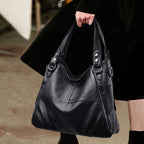 Women's Soft Leather Tote Shoulder Bag