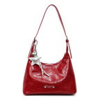 Metallic Soft Shoulder Tote Bag