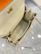 Premium Togo Leather Shoulder Crossbody Bag