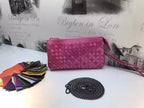 Genuine Leather Woven Clutch Shoulder Bag