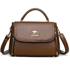 Soft Leather Crossbody Shoulder Handbag for Women