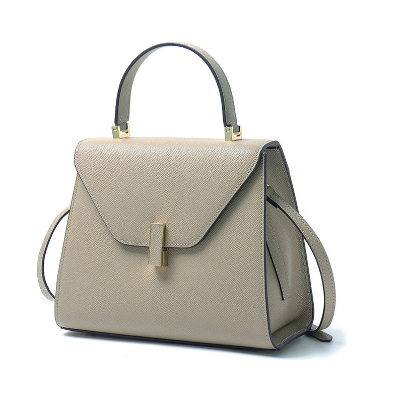 Genuine Leather Top Handle Crossbody Shoulder Bag