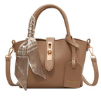 Women's Faux Leather Bucket Shoulder Bag