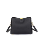 Women's Leather Crossbody Bucket Handbag