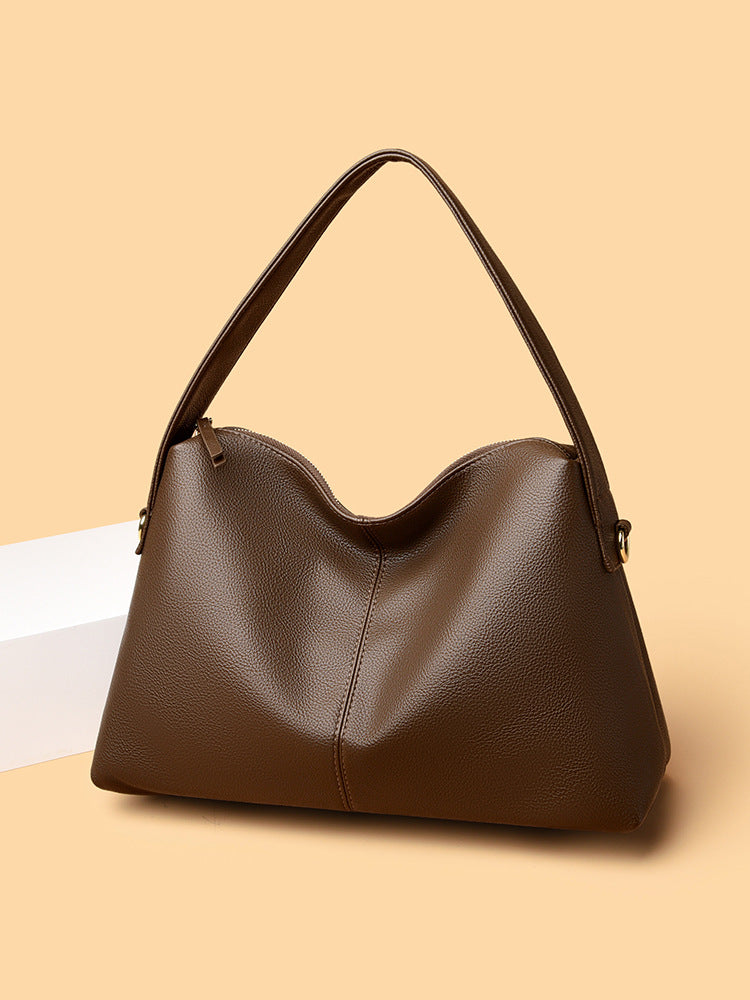 Women's Soft Grain Shoulder Crossbody Tote Bag