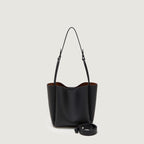 Women's Soft Leather Bucket Shoulder Bag