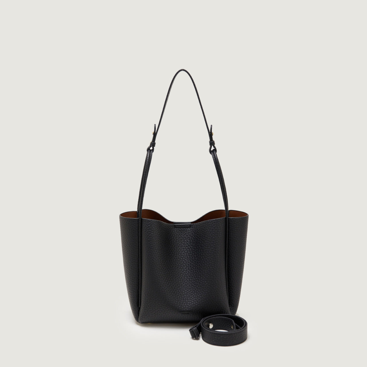Women's Soft Leather Bucket Shoulder Bag