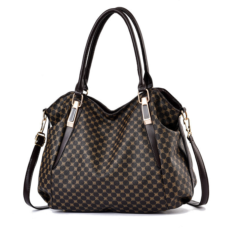Women's Patterned Large Capacity Shoulder Handbag