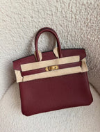 Premium Togo Leather Birkin Style Handbag