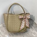Handwoven Genuine Leather Tote Bag