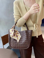 Handwoven Genuine Leather Tote Bag