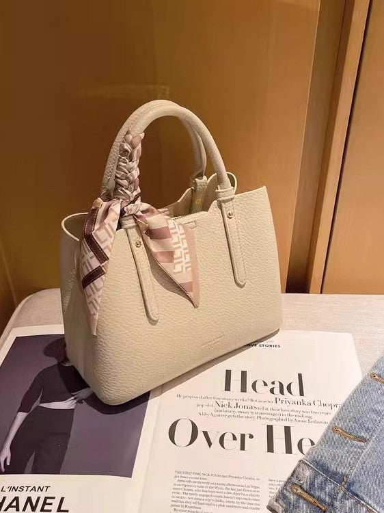 Elegant Women's Leather Tote Shoulder Bag