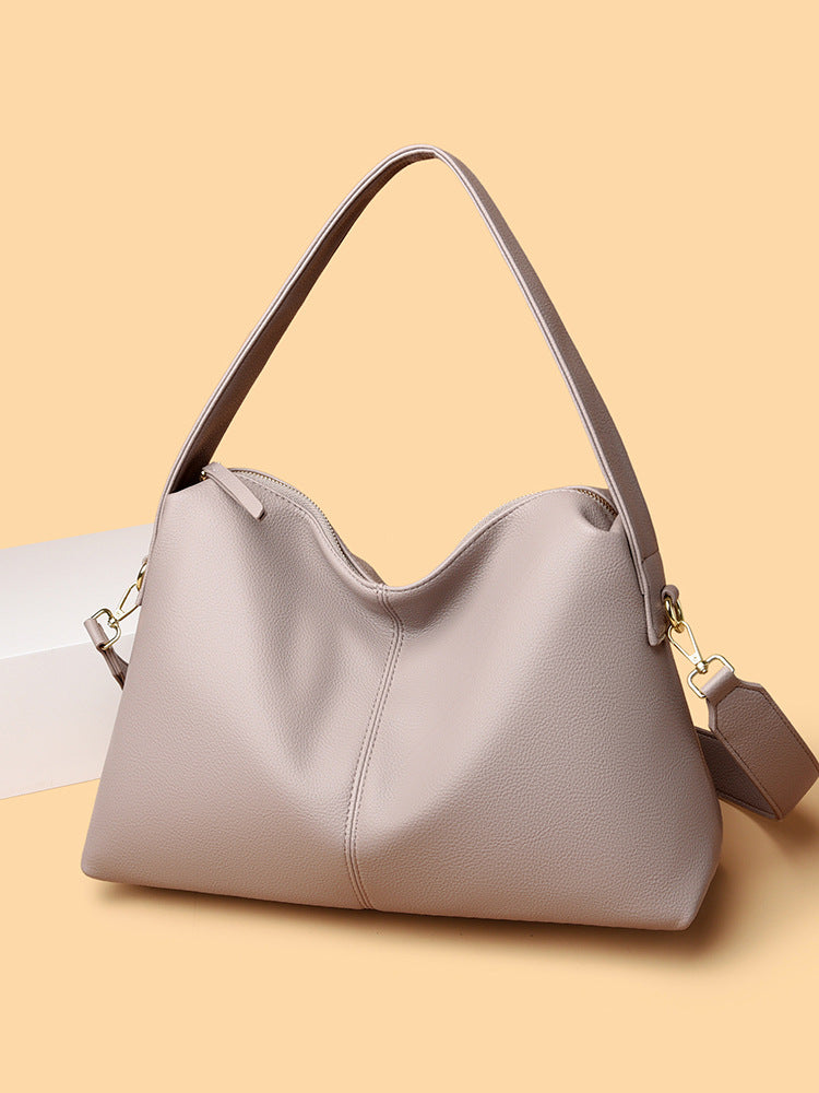 Women's Soft Grain Shoulder Crossbody Tote Bag