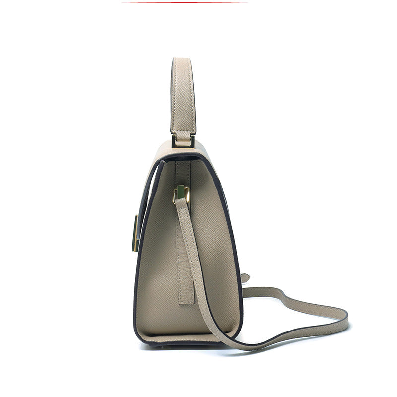 Genuine Leather Top Handle Crossbody Shoulder Bag
