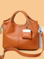 Premium Cowhide Versatile Shoulder Tote Bag