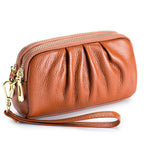 Genuine Leather Women's Wristlet Clutch Wallet