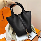 Premium Togo Leather Bucket Handbag