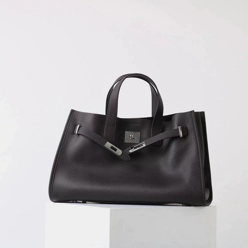 Premium Leather Tote Handbag Shoulder Crossbody