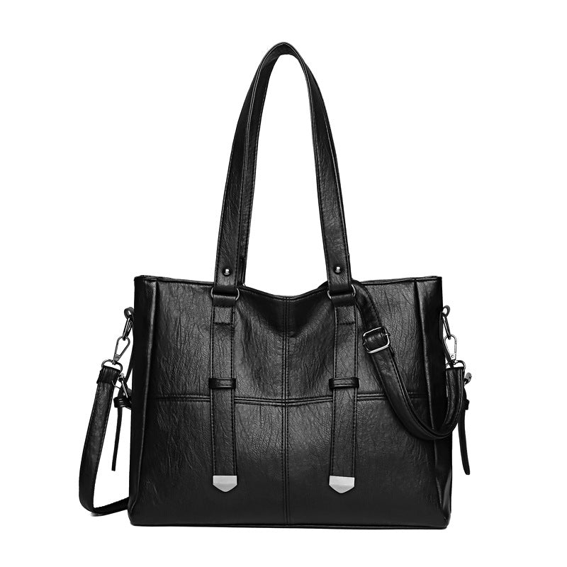 Fashion Soft Leather Tote Shoulder Bag Set