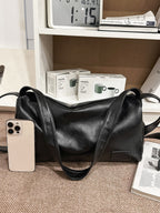 Unisex Vintage Faux Leather Shoulder Bag