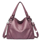 Women's Soft Leather Tote Shoulder Bag