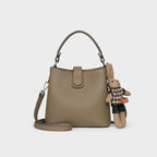Premium Genuine Leather Bucket Crossbody Bag