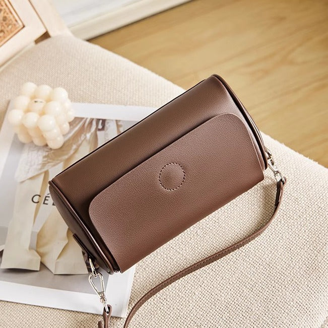 Elegant Mini Barrel Crossbody Shoulder Bag