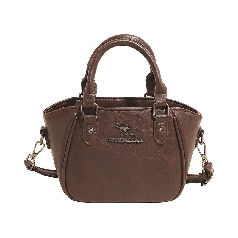 Fashion Soft Leather Boston Shoulder Bag