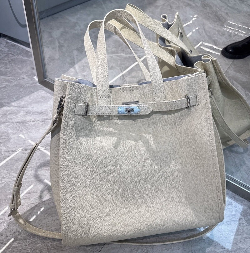 Premium Leather Tote Handbag Shoulder Crossbody