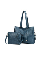 Fashion Soft Leather Tote Shoulder Bag Set