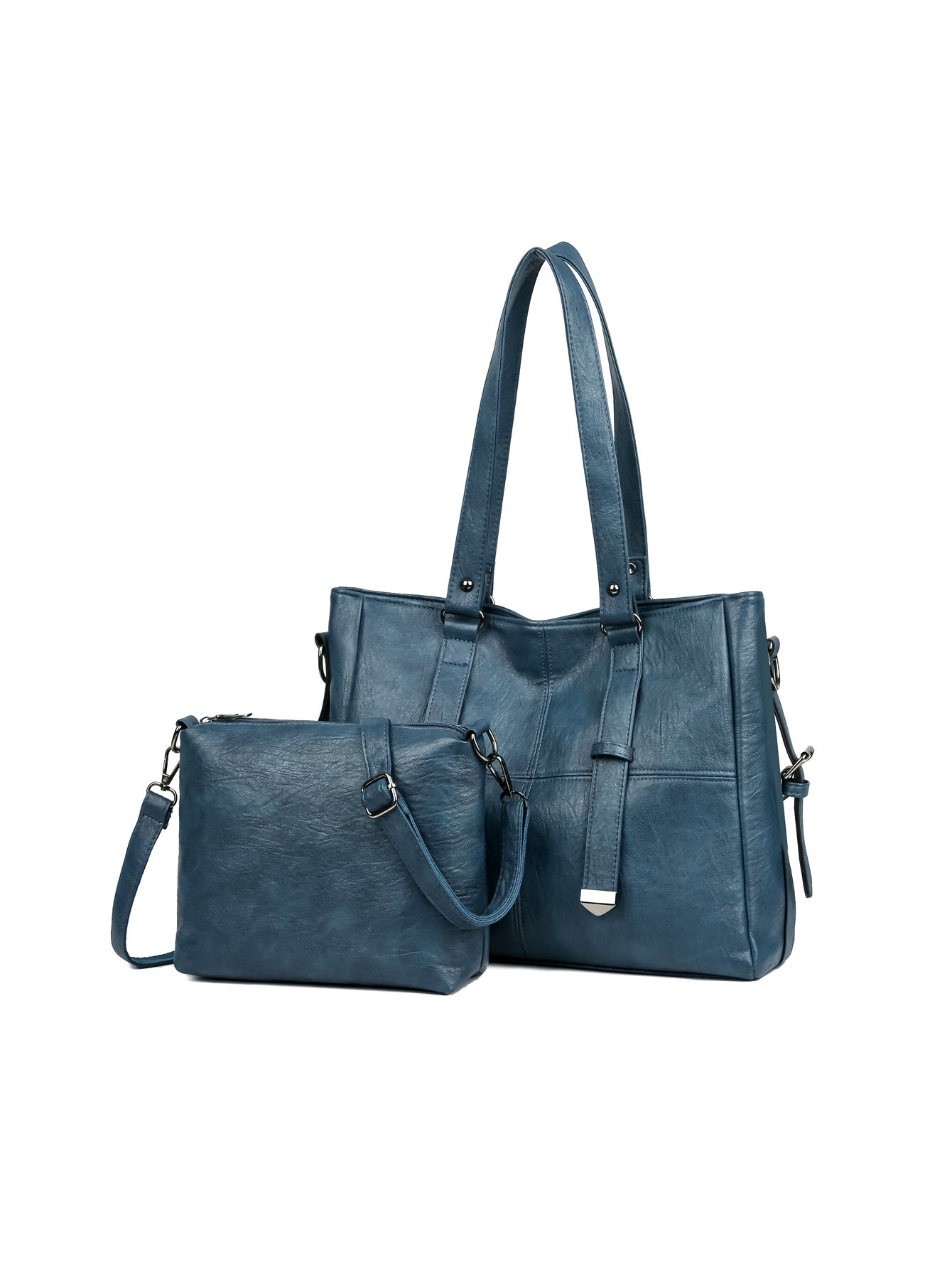 Fashion Soft Leather Tote Shoulder Bag Set