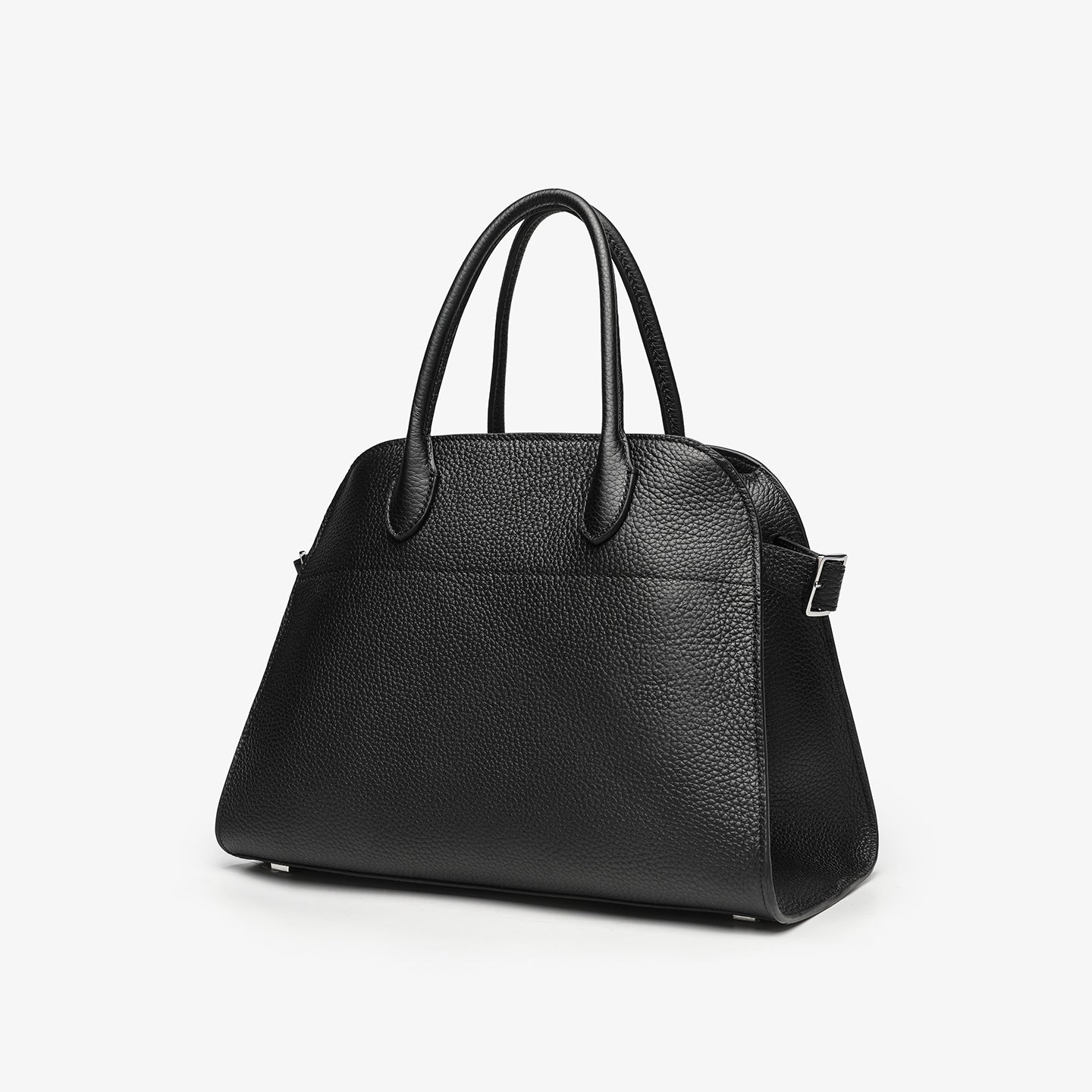 Pebbled Leather Shell Handbag Shoulder Crossbody