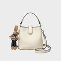 Premium Genuine Leather Bucket Crossbody Bag