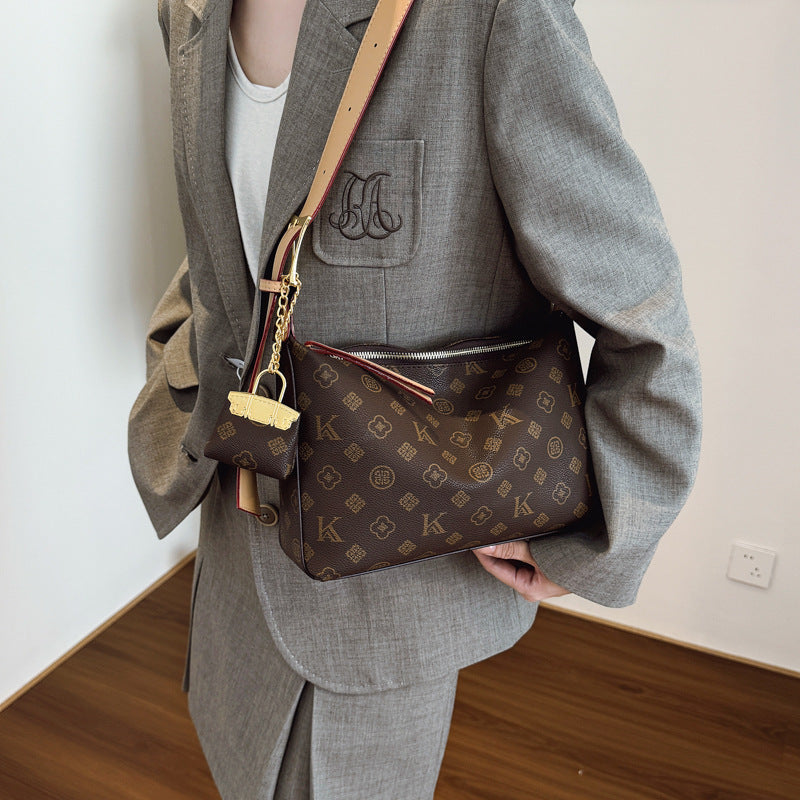 Fashion Printed Soft Leather Shoulder Tote Bag