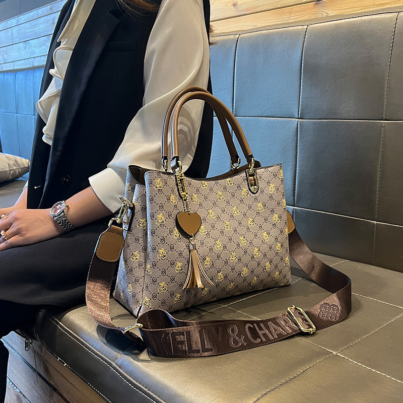 Premium Leather Women's Tote Shoulder Crossbody Handbag