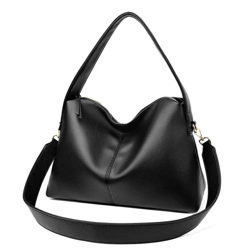 Women's Soft Grain Shoulder Crossbody Tote Bag