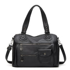 Women's Vintage Soft Leather Tote Handbag