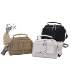 Women's Faux Leather Wide Strap Handbag