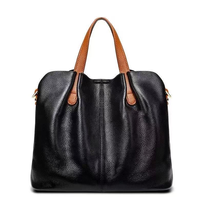 Soft Leather Large Capacity Shoulder Tote Bag